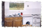 Kitchen area of Chalet